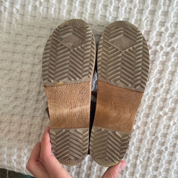 Mia Anja Clogs Size 38 boho wooden hippie - Picture 8 of 9